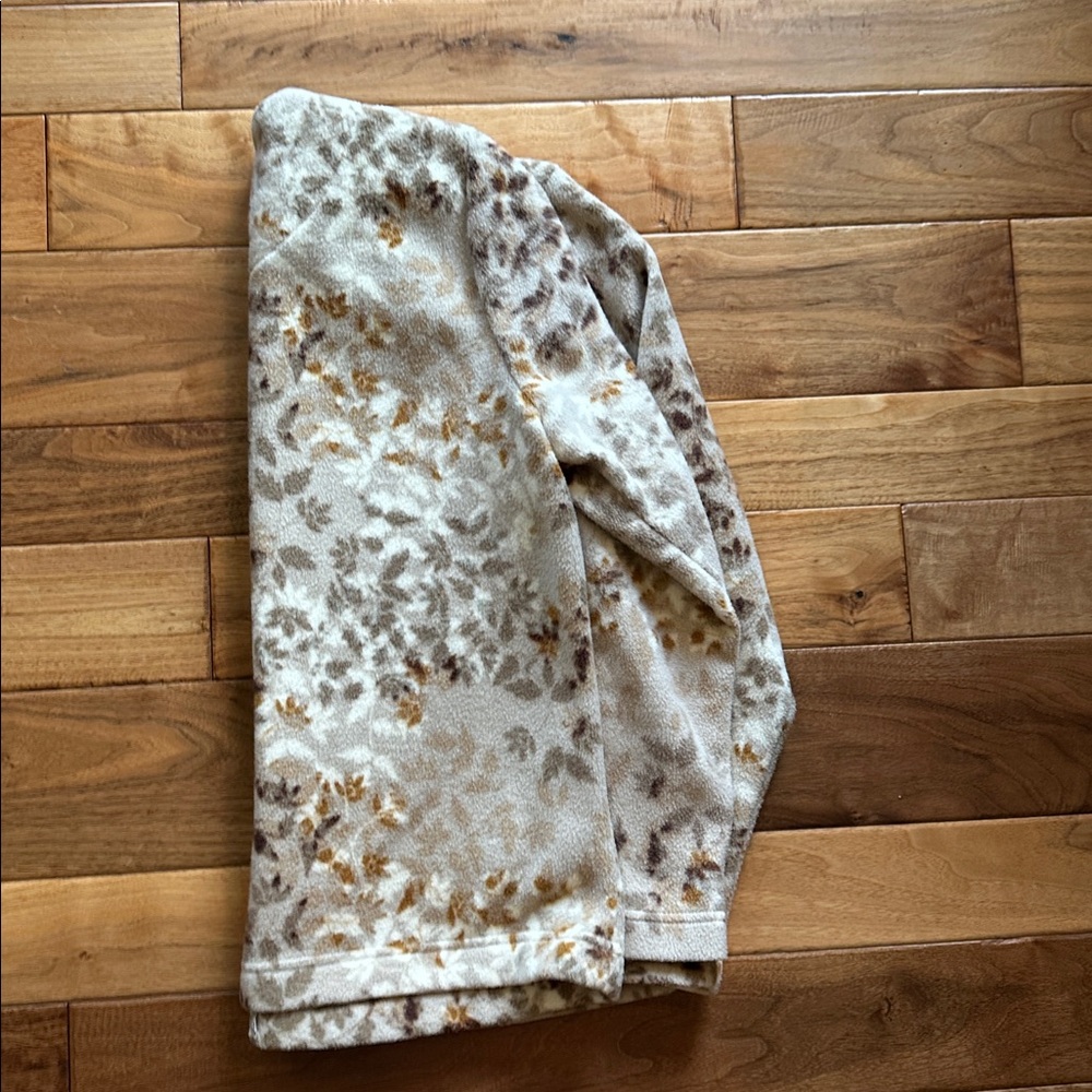 Vtg Basic Editions All Over Print Fall Fleece Car… - image 5